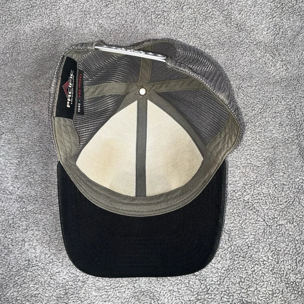 Old South Snapback Mesh Back Trucker Fishing Hat Black One Size Pacific Headwear
